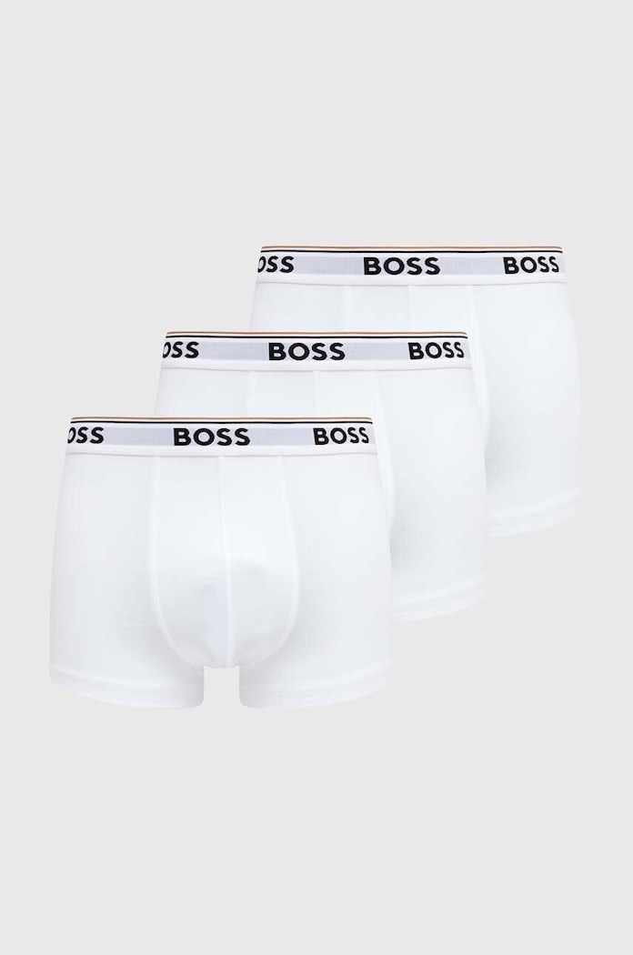 Боксеры BOSS (3 - Pack) Trunk 3P Power меланж белый 50475274