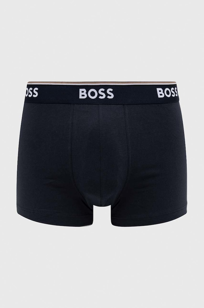 Oblečení Boxerky BOSS Trunk 3P Power 3-pack 50475274 modrá