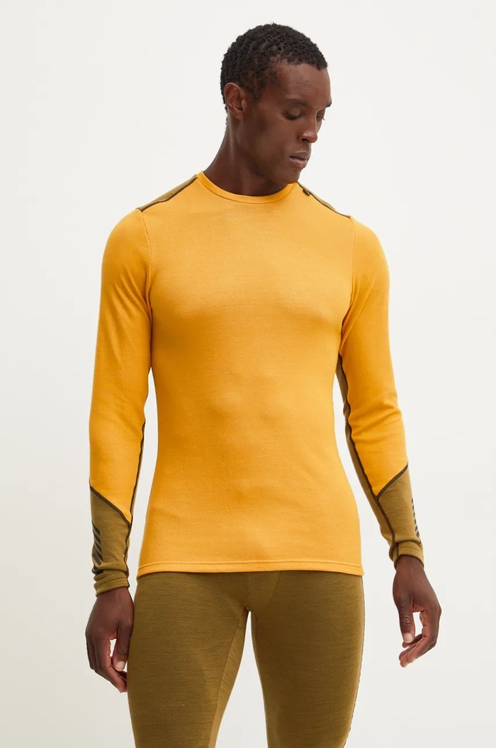 Helly Hansen Longsleeve funcțional din lână LIFA MERINO galben 49364