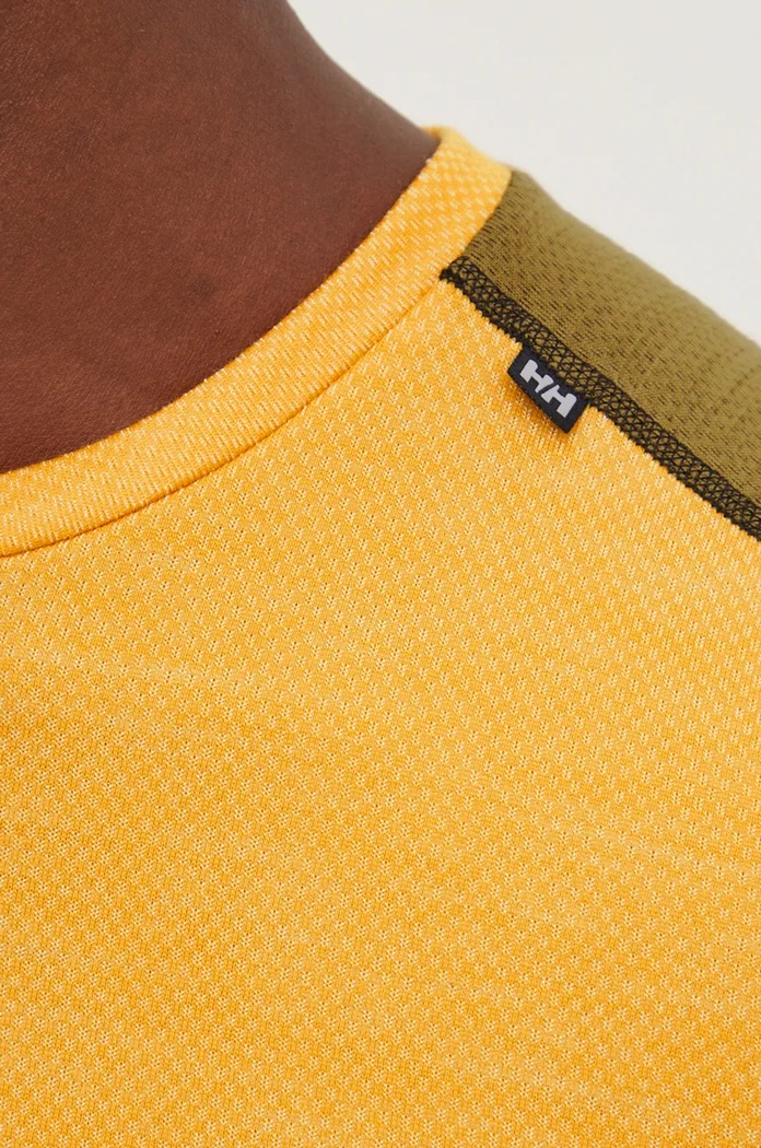 Longsleeve funcțional din lână LIFA MERINO Helly Hansen galben 49364