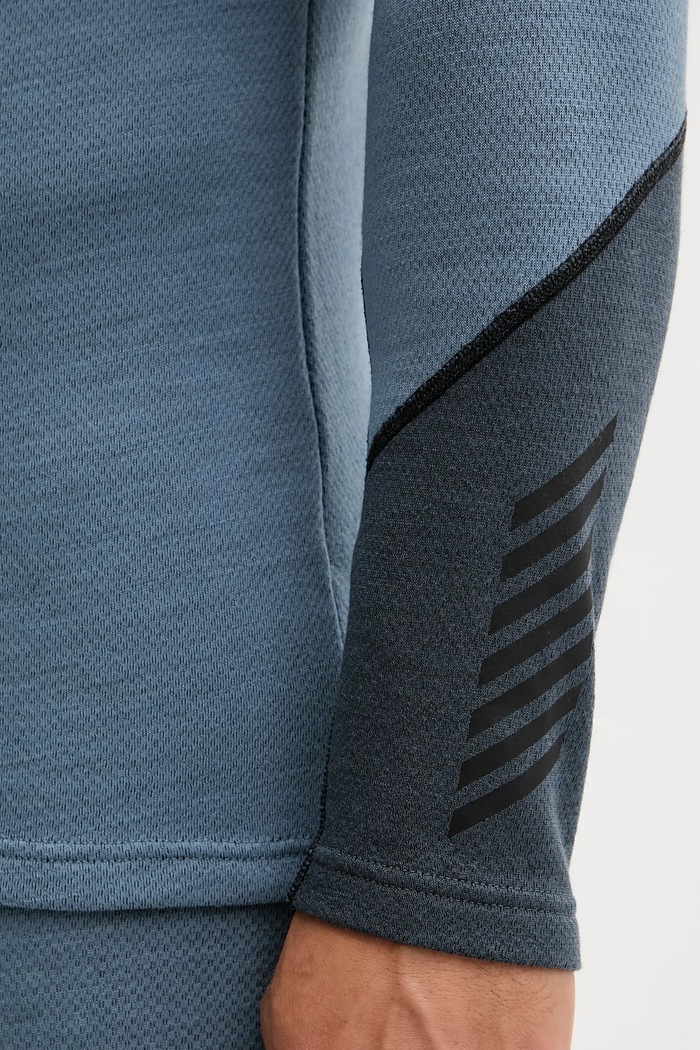 Longsleeve funcțional din lână LIFA MERINO Helly Hansen albastru 49364