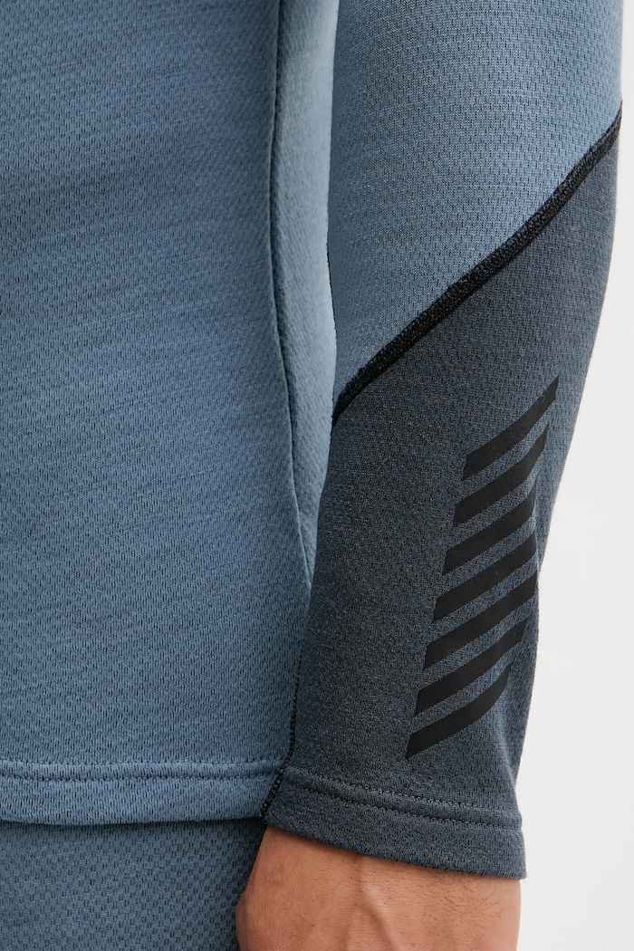 Longsleeve funcțional din lână LIFA MERINO Helly Hansen albastru 49364