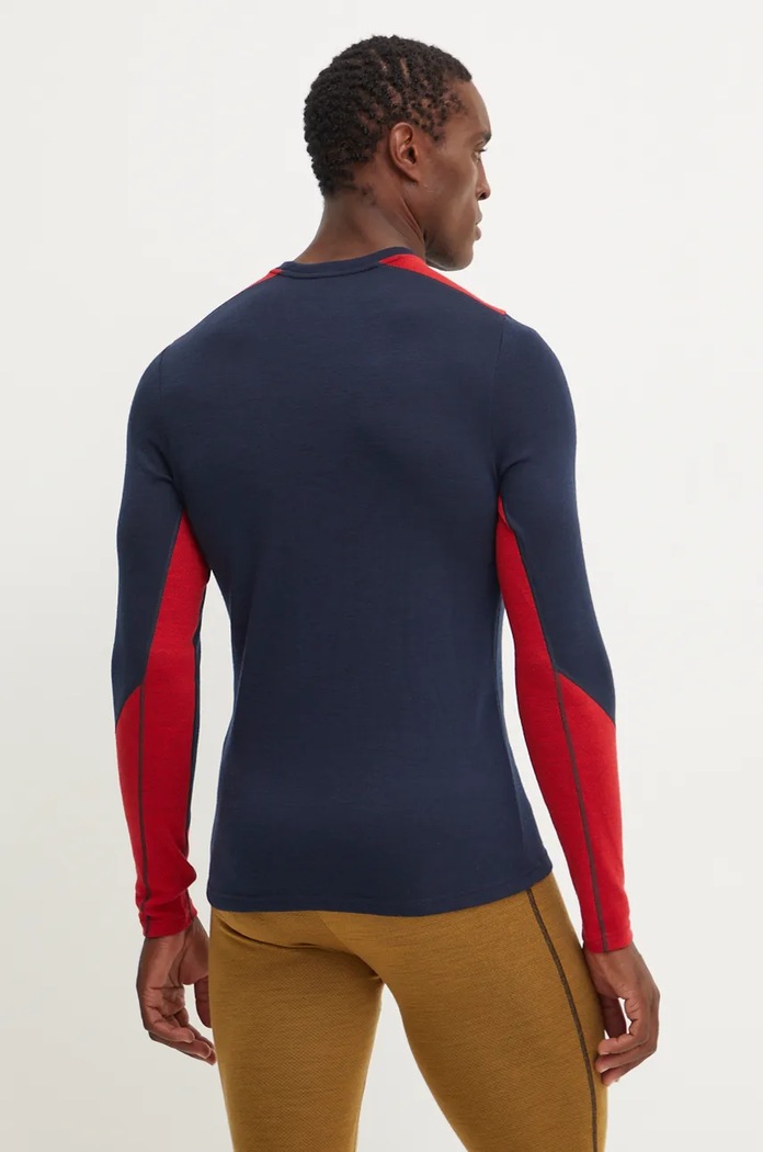 Odzież Helly Hansen longsleeve funkcyjny wełniany LIFA MERINO 49364 granatowy