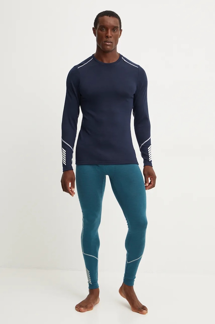 Helly Hansen longsleeve funkcyjny wełniany LIFA MERINO 49364 granatowy AW25