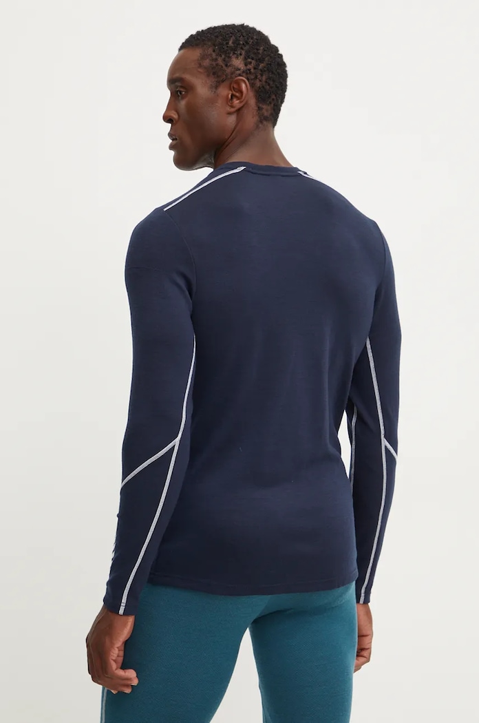 Odzież Helly Hansen longsleeve funkcyjny wełniany LIFA MERINO 49364 granatowy