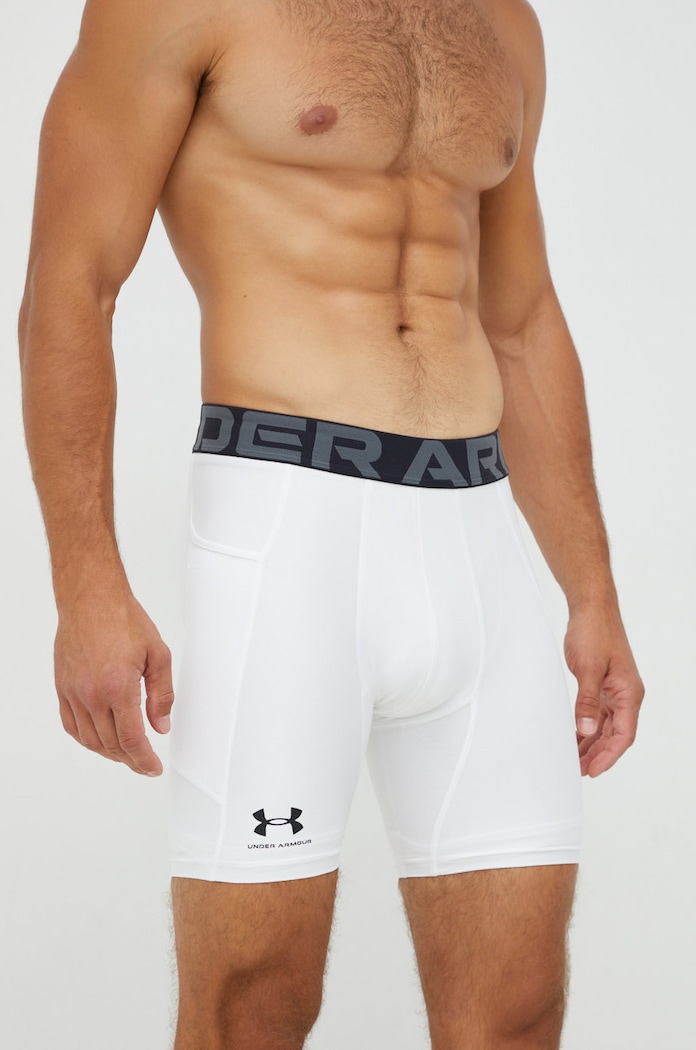 Under Armour pantaloni scurți de antrenament tricotaj alb UAR.1361596100
