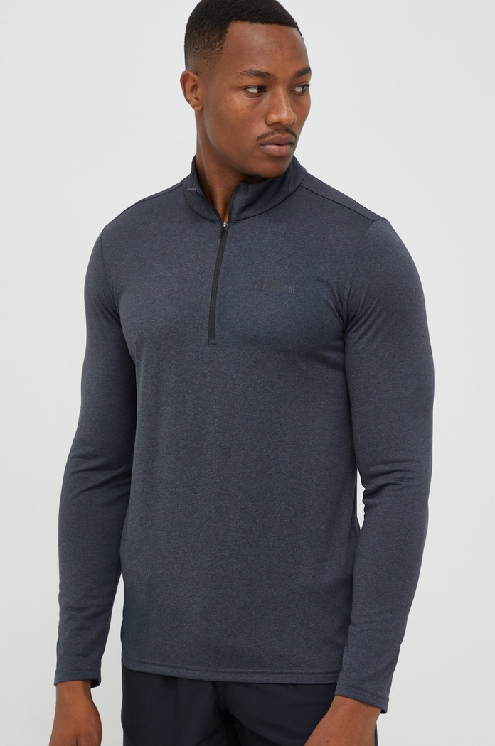 Funkčné tričko s dlhým rukávom Jack Wolfskin Sky Thermal sivá 1808771