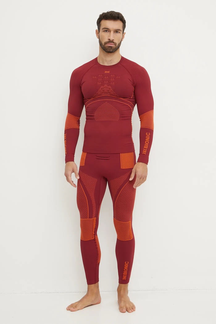 X-Bionic longsleeve funkcyjny Energy Accumulator 4.0 EA.WT06W19M bordowy AW25