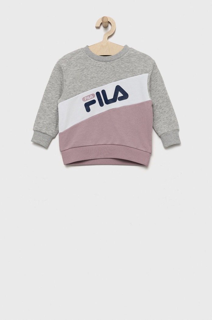 Dětská mikina Fila bez kapuce růžová FAK0197