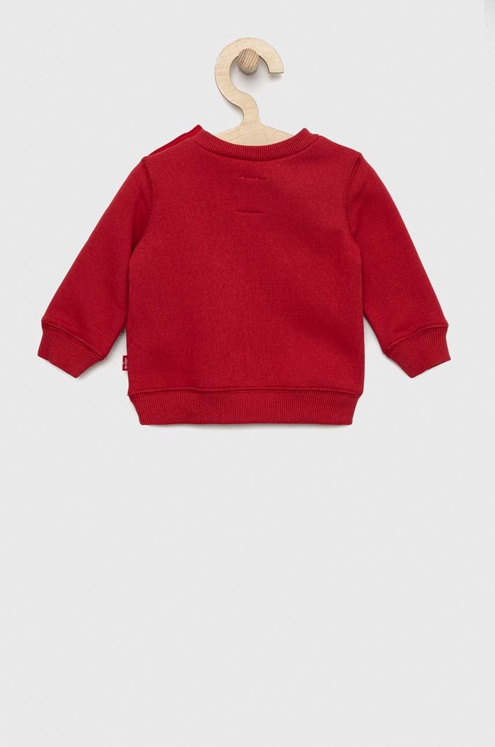 Levi's hanorac de bumbac pentru copii 6E9079. rosu AW22