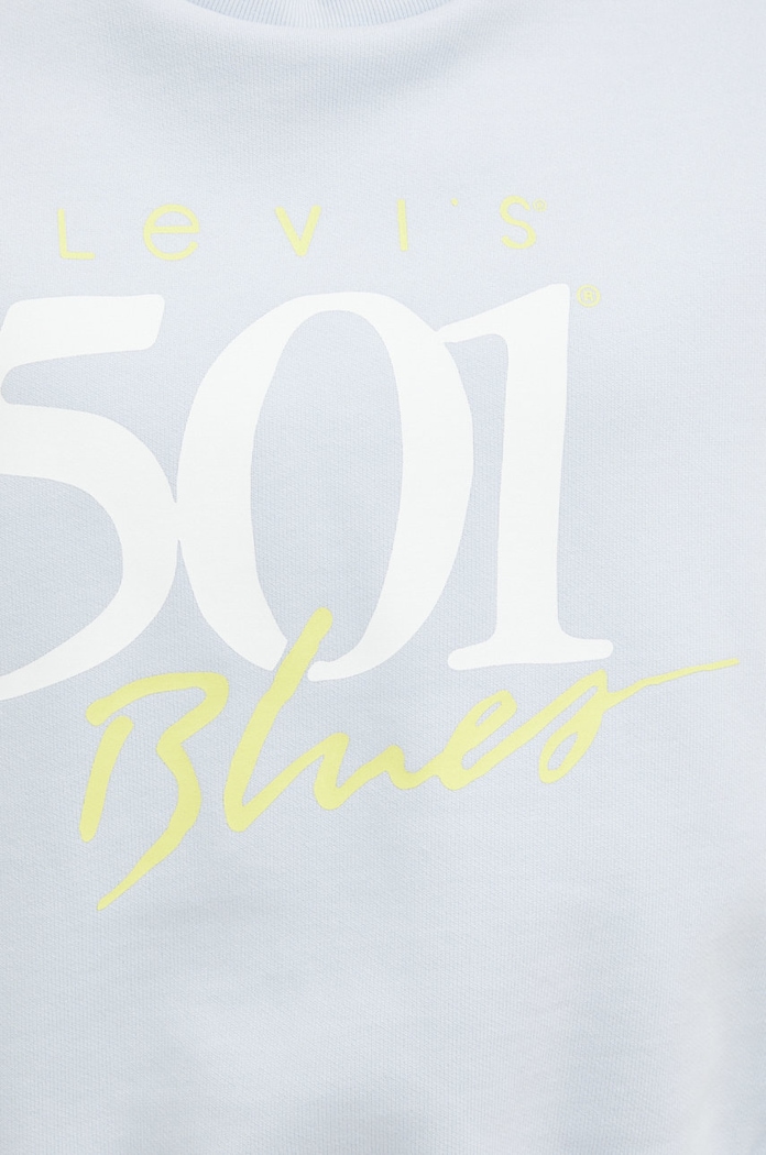 Bavlnená mikina Levi's A2645.0002 modrá