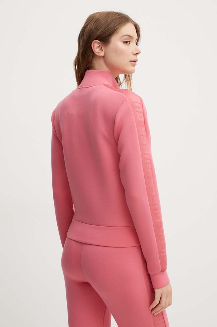 Odzież Guess bluza rozpinana damska z wiskozą NEW ALLIE V2YQ17.K7UW2 różowy