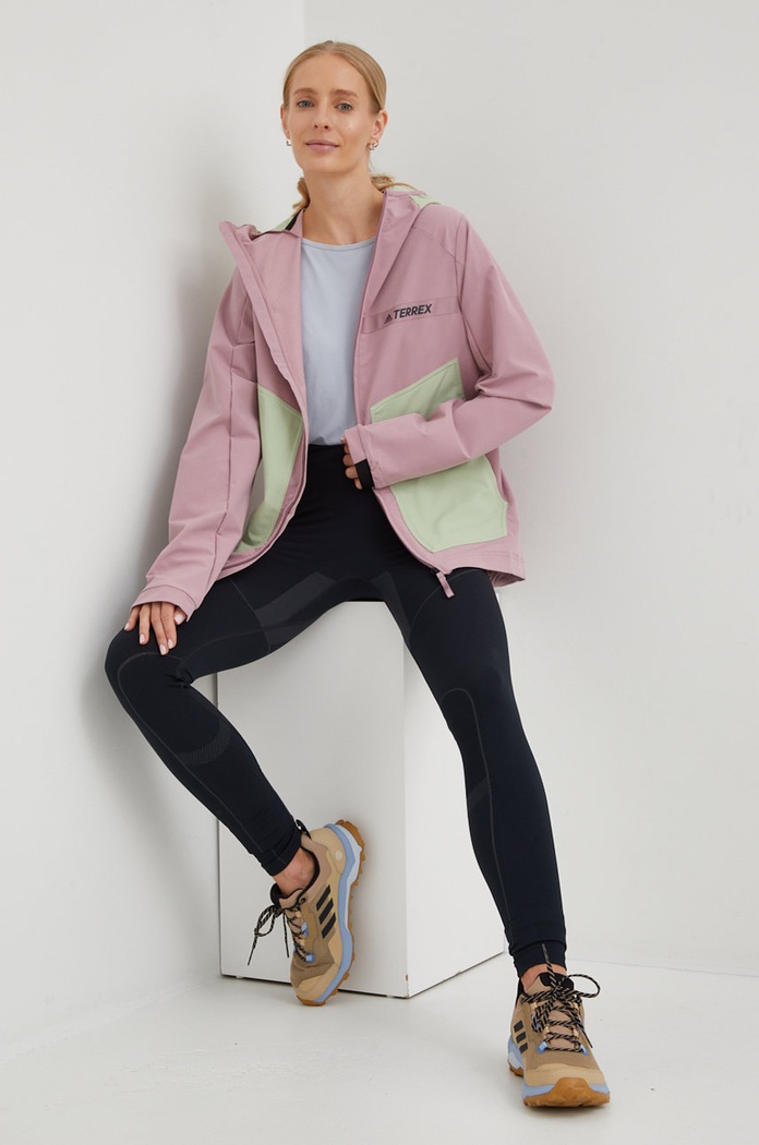 adidas TERREX jachetă outdoor H53398 roz AW22