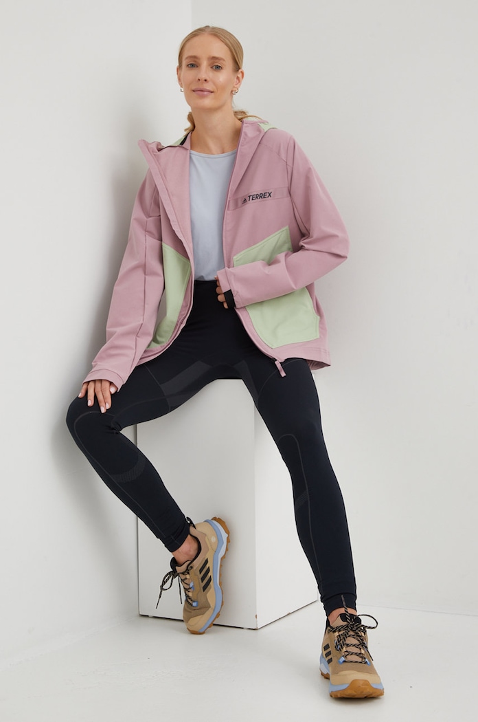 adidas TERREX jachetă outdoor H53398 roz AW22