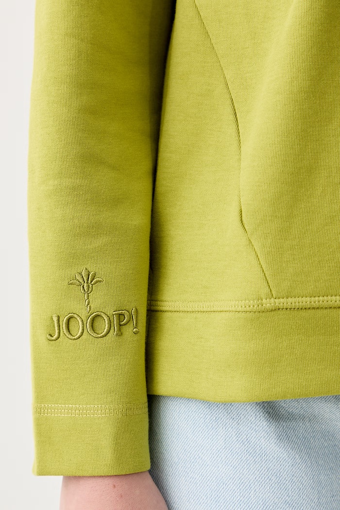 Joop! mikina s kapucňou dámska s bavlnou 30032522 zelená