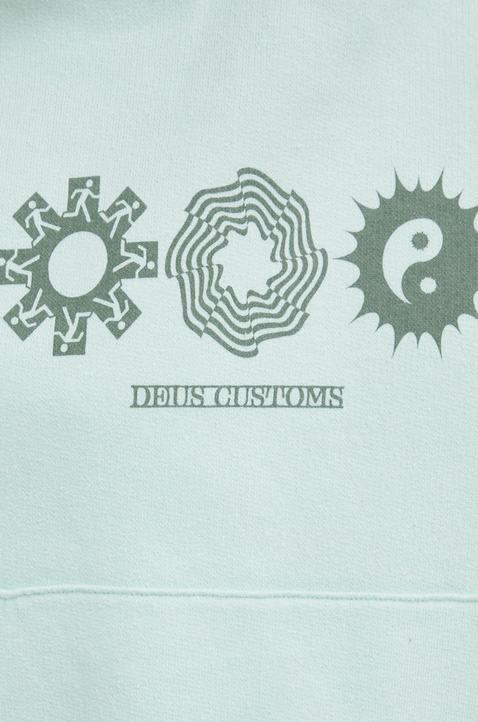 Pamučna dukserica Deus Ex Machina DLF228546 tirkizna