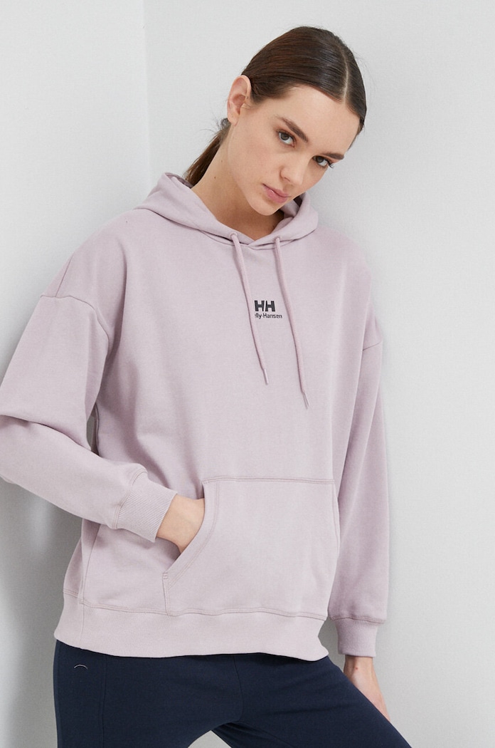 Helly Hansen bluza z kapturem różowy 53782
