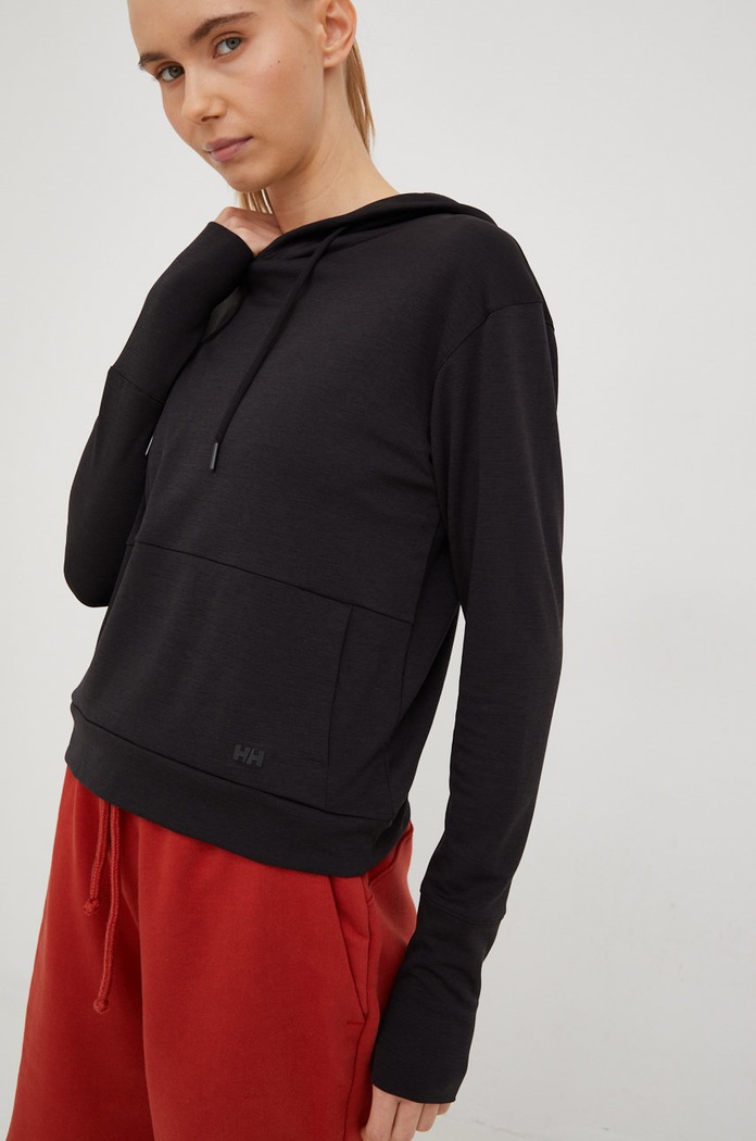 Helly Hansen bluza sportowa z kapturem czarny 48530