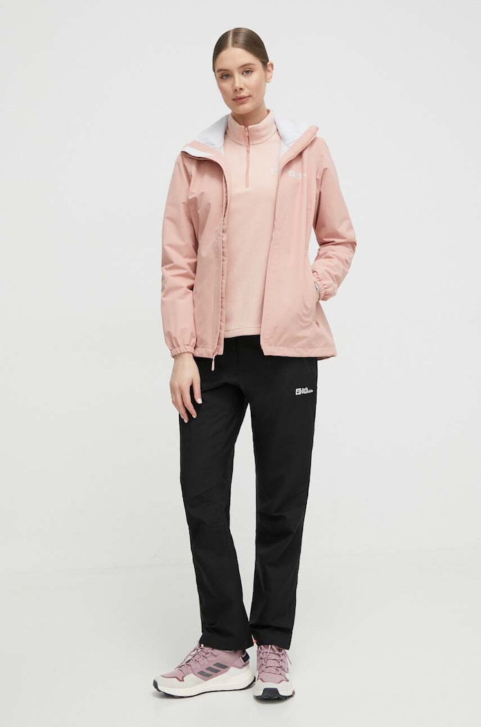 Jack Wolfskin Bluza sportowa Taunus 1709532 różowy AW25
