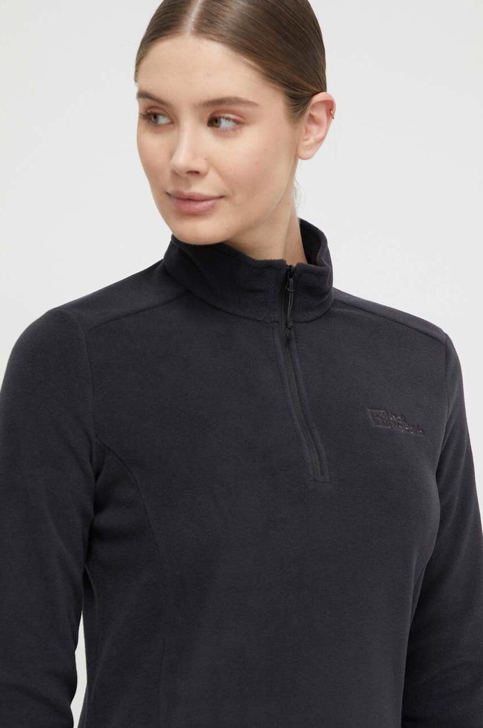 Bluza sportowa Taunus Jack Wolfskin 1709532 czarny