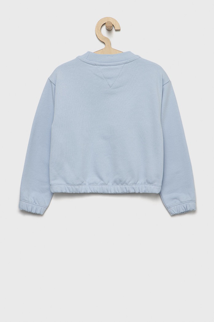 Dětská bavlněná mikina Tommy Hilfiger KG0KG06664.9BYY modrá AW22
