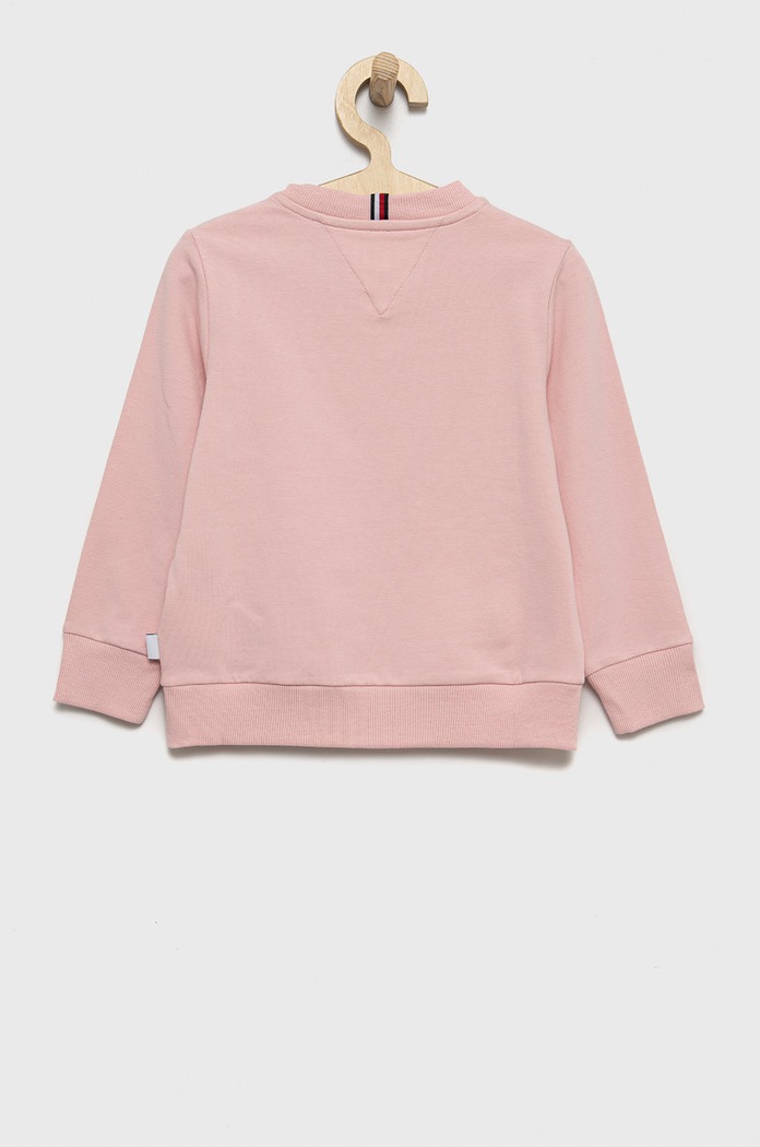 Detská mikina Tommy Hilfiger KS0KS00234.9BYY ružová AW22