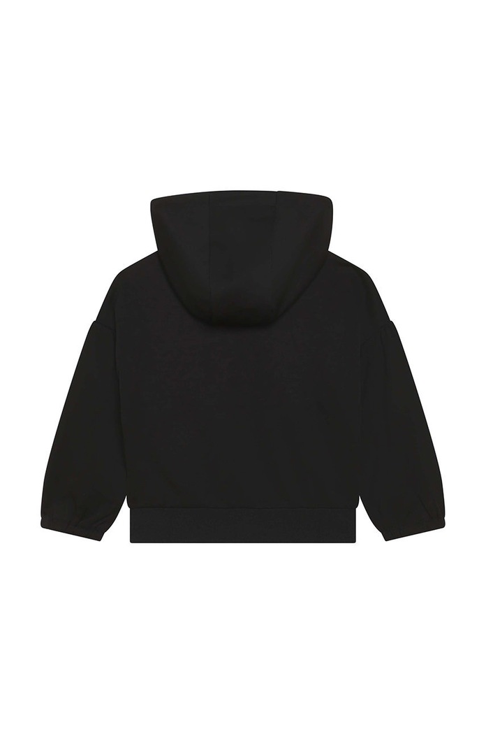 Dětská bavlněná mikina BOSS J15467.156.162.G černá AW22