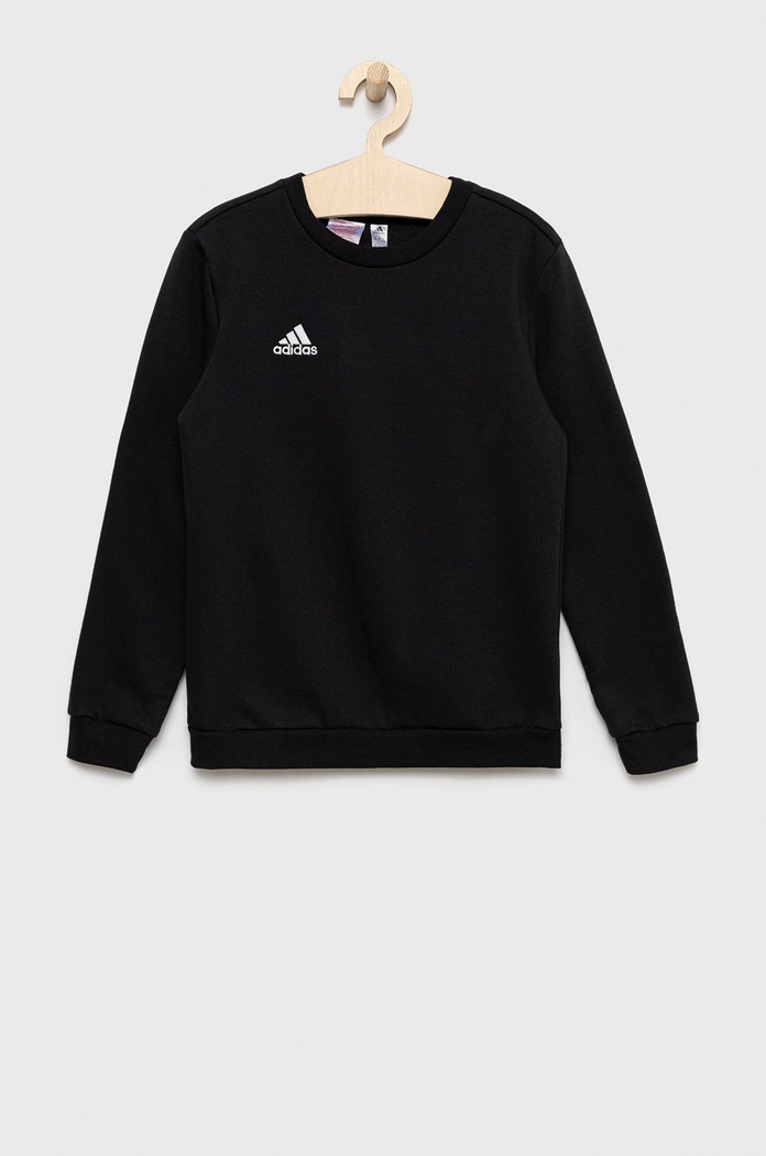 Detská mikina adidas Performance H57474 bavlna čierna H57474