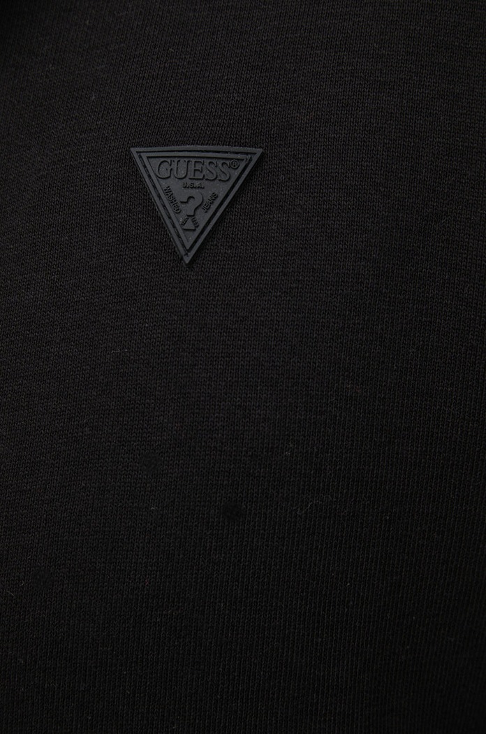Guess bluza z kapturem męska z bawełną ALDWIN Z2YQ28.KAIJ1 czarny