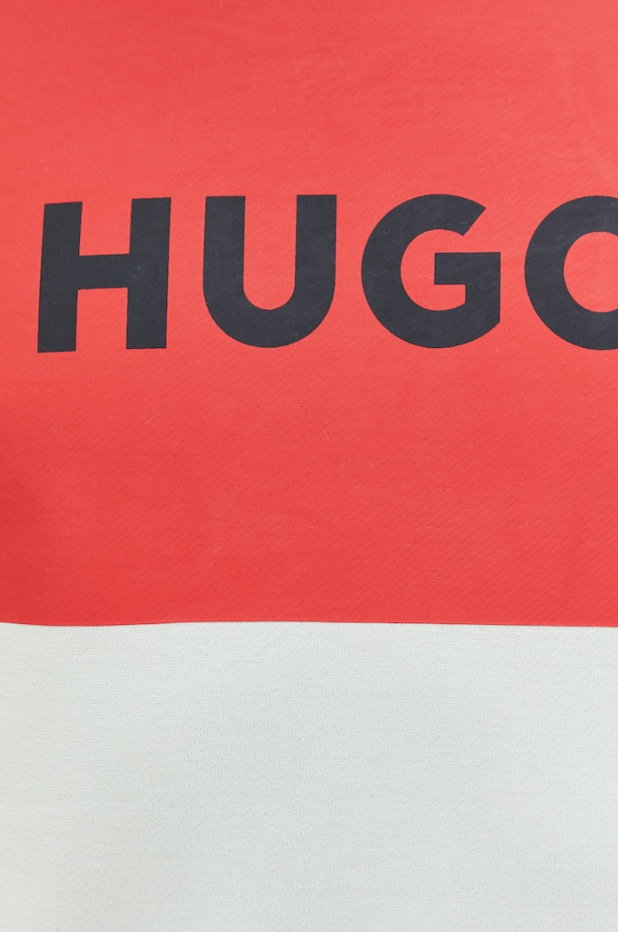 Bavlněná mikina HUGO 50473168 zelená