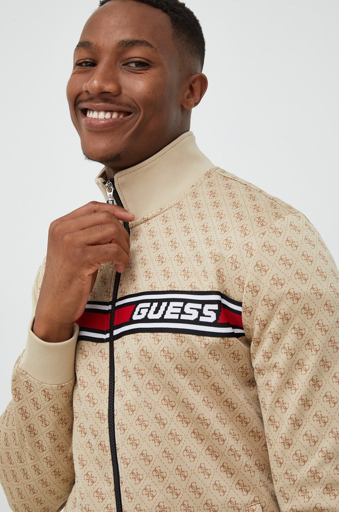 Суичър Guess KORBIN бежов Z2BQ06.FL04Q