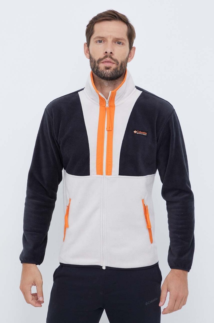 Mikina Columbia M Back Bowl FZ Fleece bez kapuce béžová 1872794