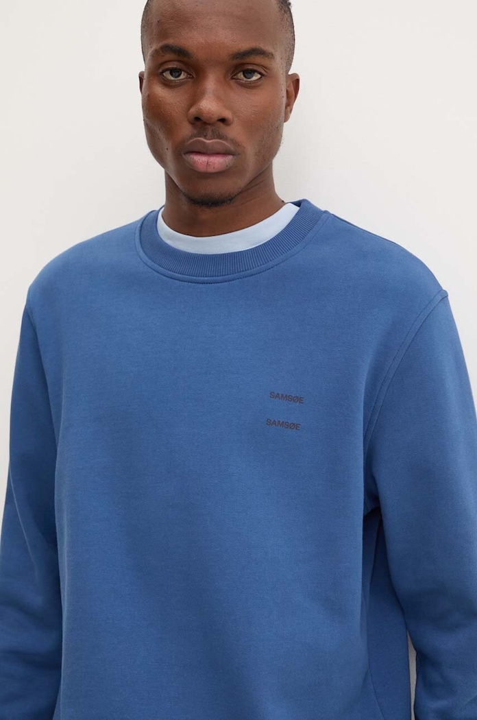 Hanorac de bumbac JOEL Samsoe Samsoe M22300127 bleumarin
