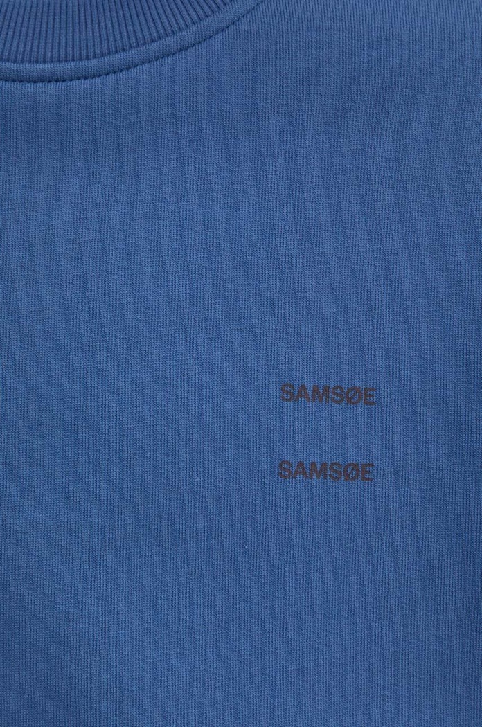 Hanorac de bumbac JOEL Samsoe Samsoe bleumarin M22300127