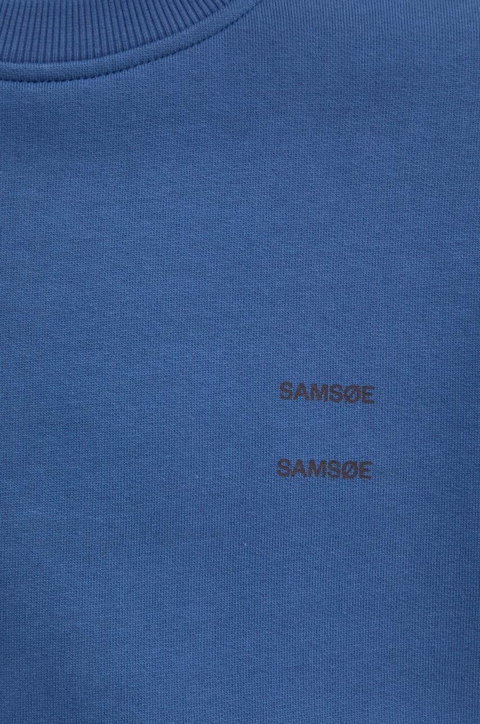 Hanorac de bumbac JOEL Samsoe Samsoe bleumarin M22300127