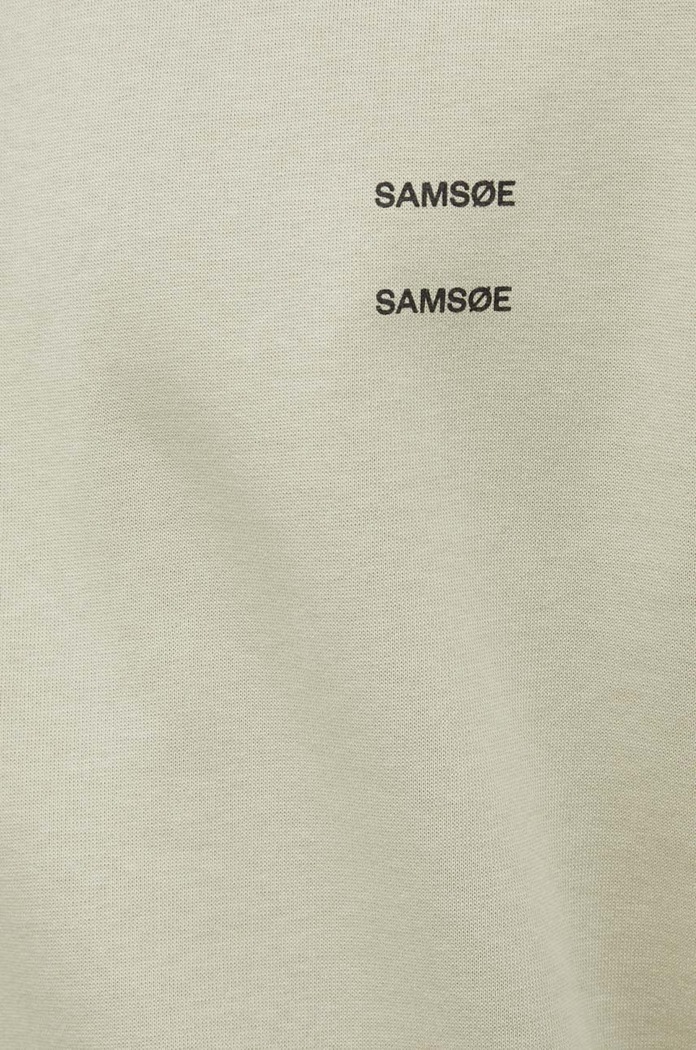 Βαμβακερή μπλούζα Samsoe Samsoe M22300127 μπεζ