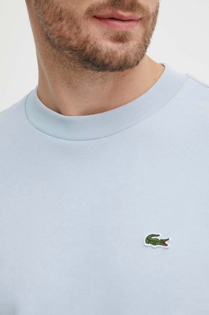 Lacoste bluza męska z bawełną SH9608 niebieski