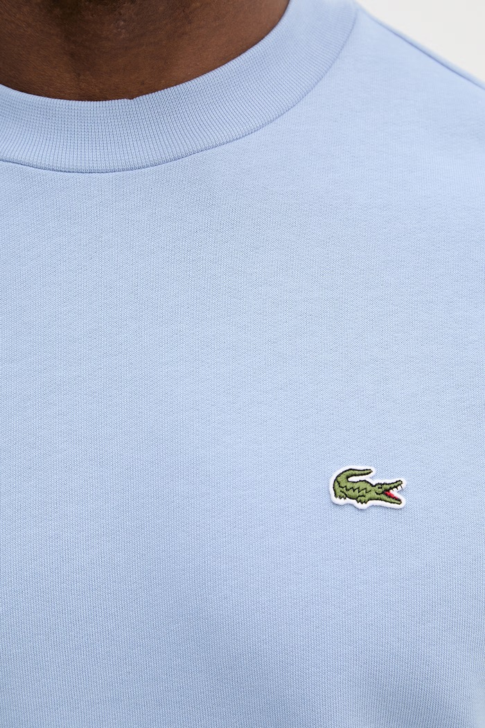 Lacoste pulover moški z bombažem SH9608 modra