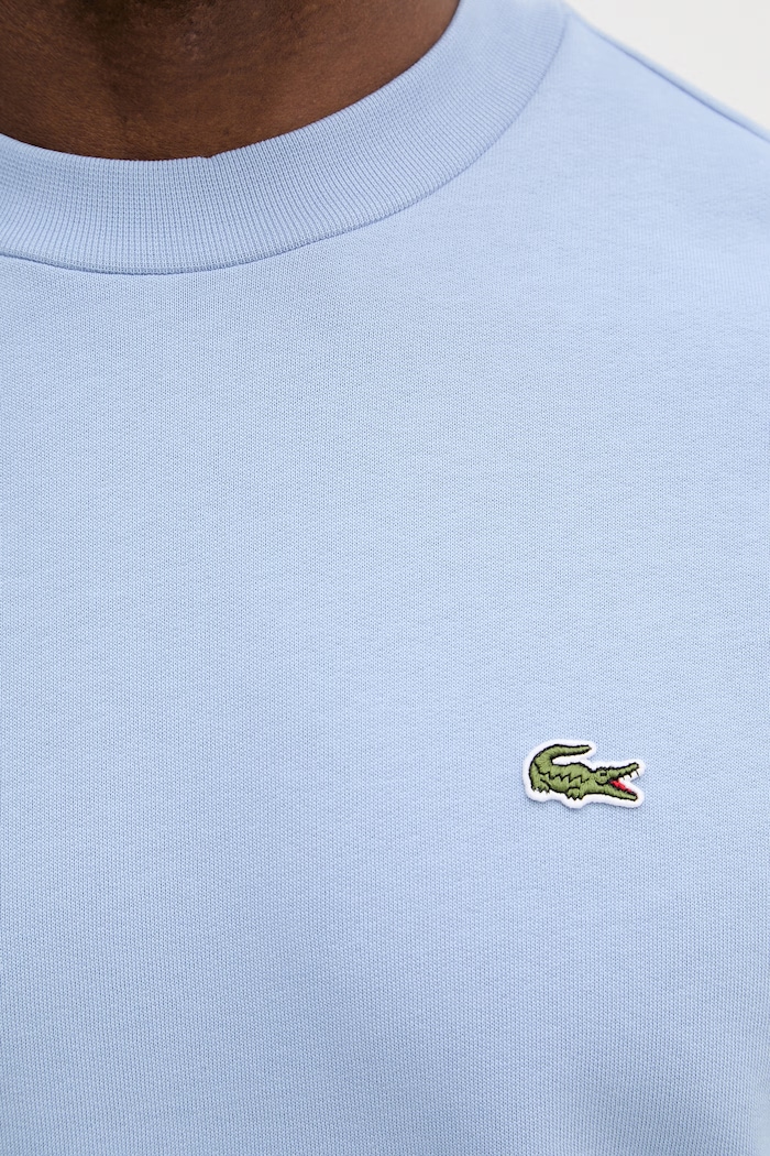 Lacoste pulover moški z bombažem SH9608 modra