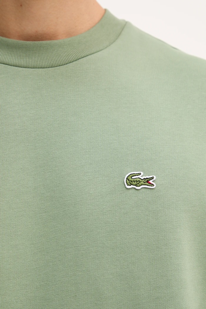 Lacoste pulover moški z bombažem SH9608 zelena