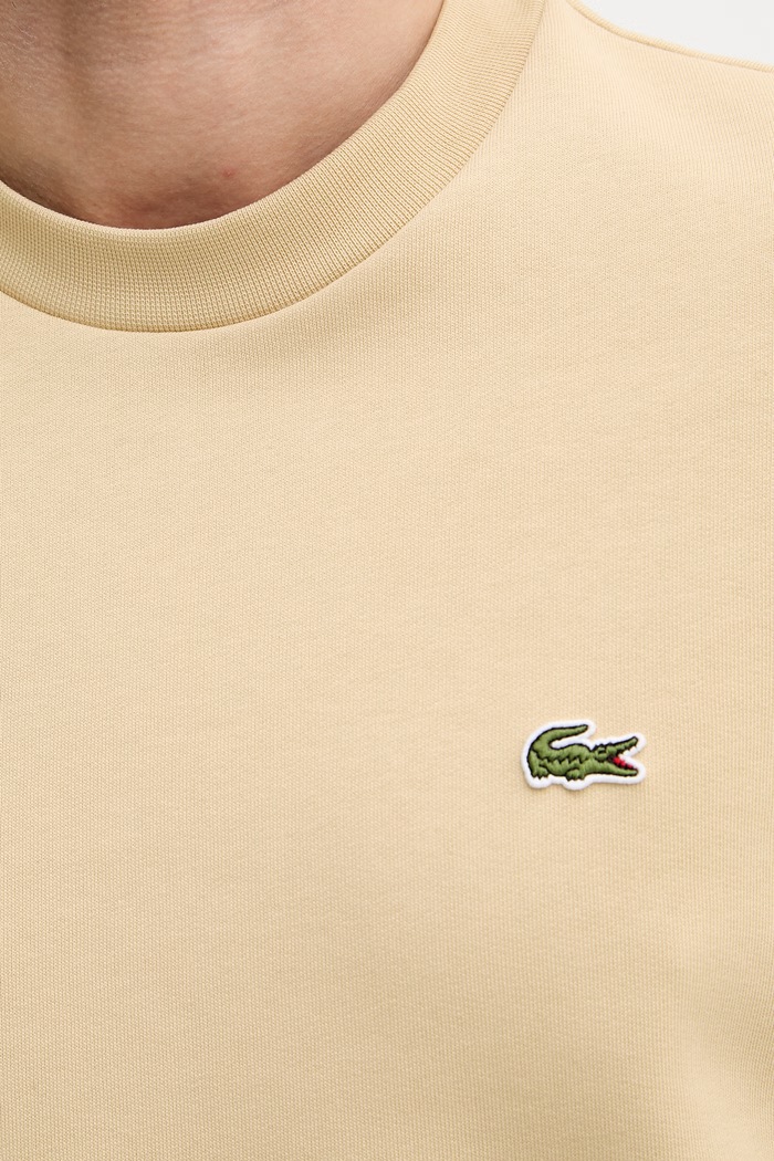 Lacoste pulover moški z bombažem SH9608 bež