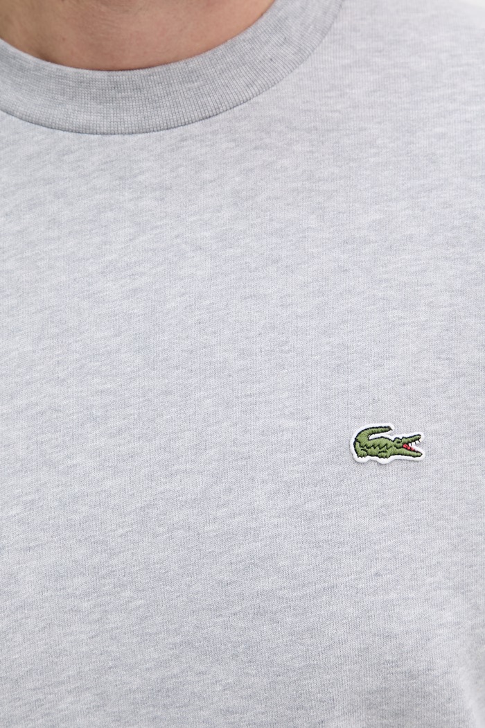 Lacoste mikina pánska s bavlnou SH9608 sivá