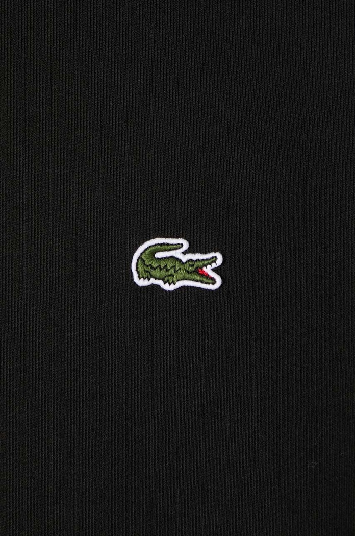 Lacoste μπλούζα με βαμβάκι ανδρική SH9608 μαύρο