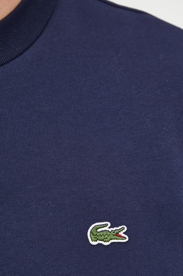 Lacoste pulover moški z bombažem SH9608 mornarsko modra