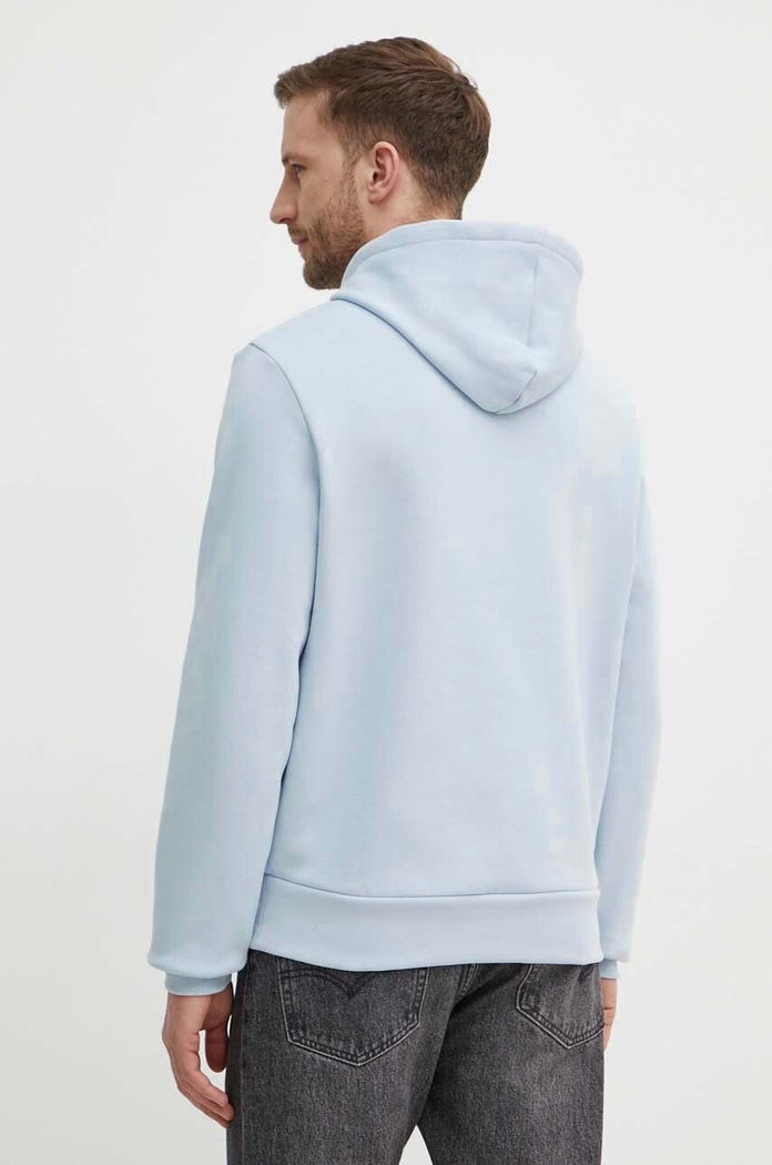 Odzież Lacoste bluza z kapturem bawełniana SH9623 niebieski