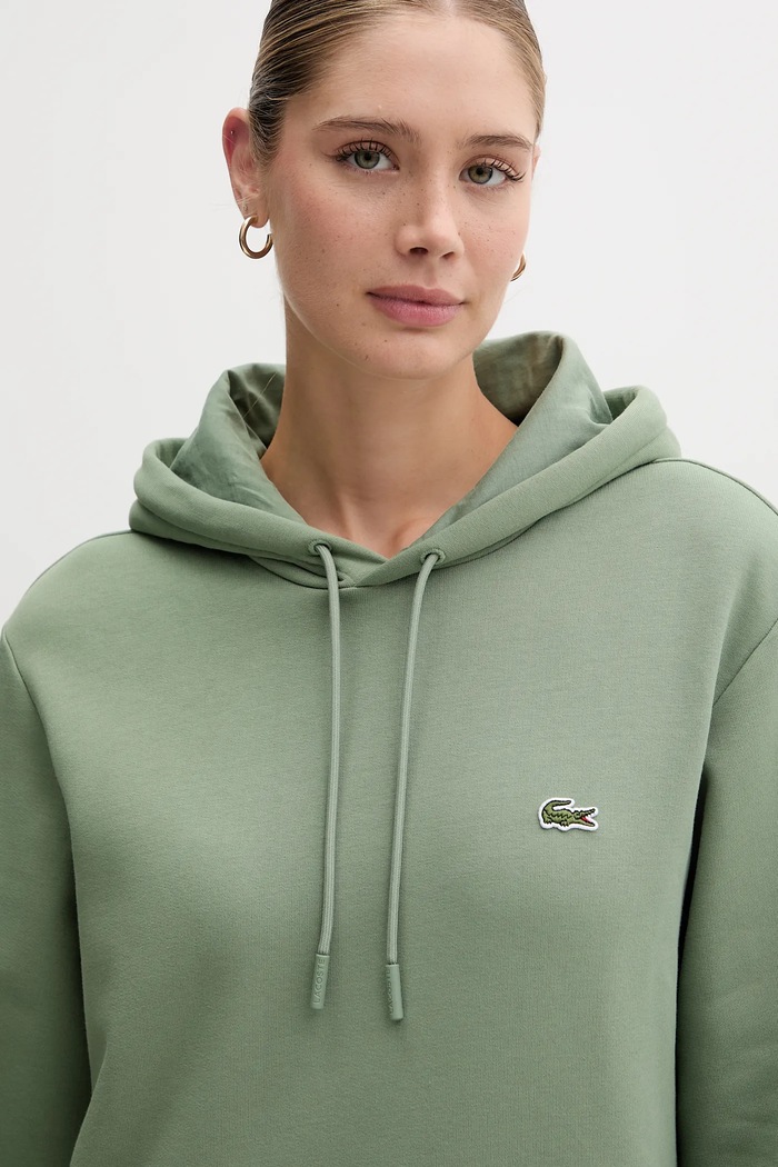 Lacoste pulover s kapuco bombažen SH9623