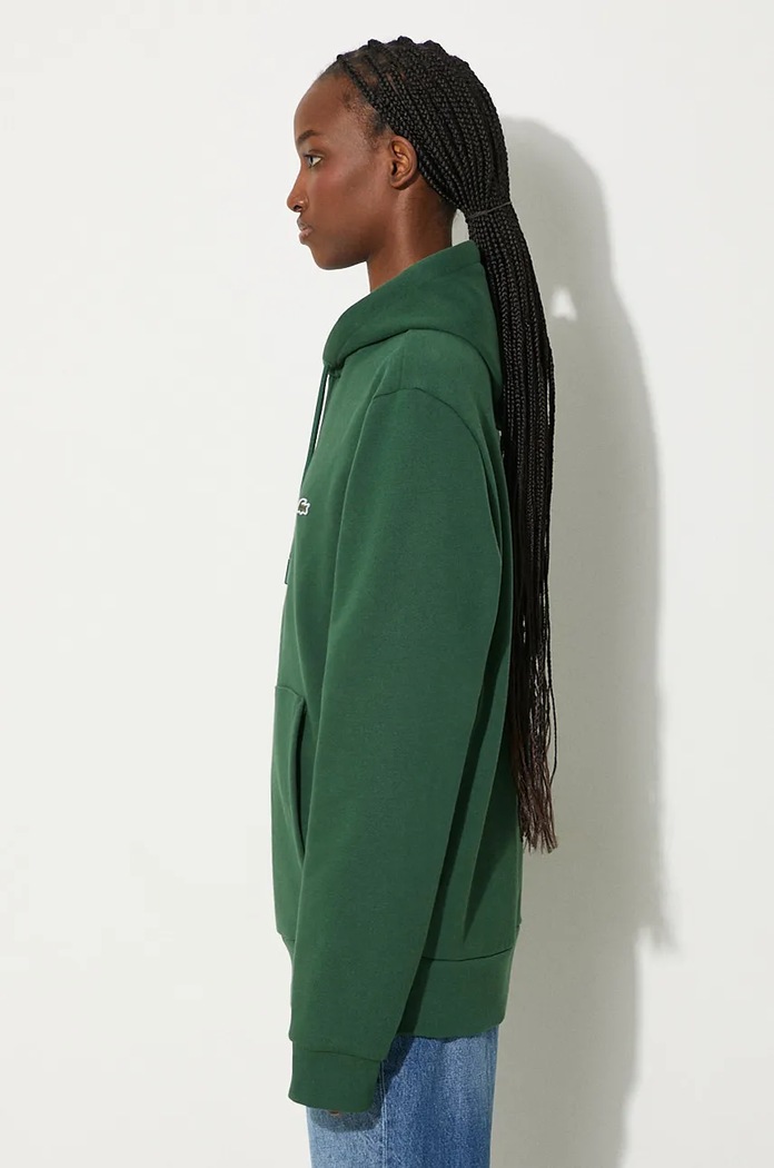 Lacoste μπλούζα με κουκούλα βαμβακερή SH9623