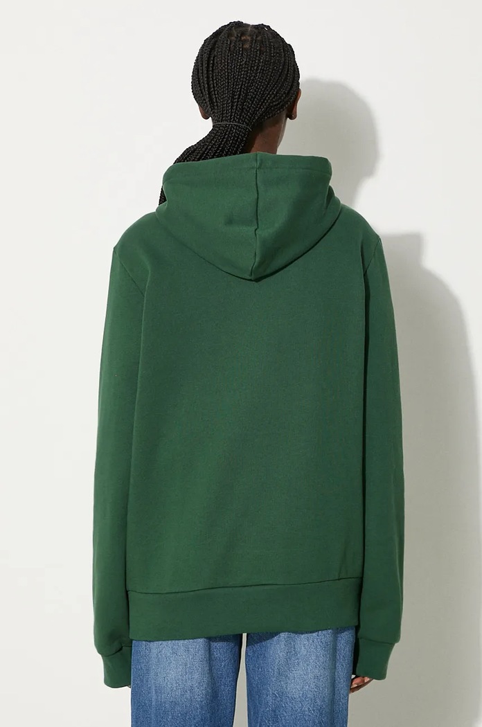 Lacoste μπλούζα με κουκούλα βαμβακερή SH9623 πράσινο
