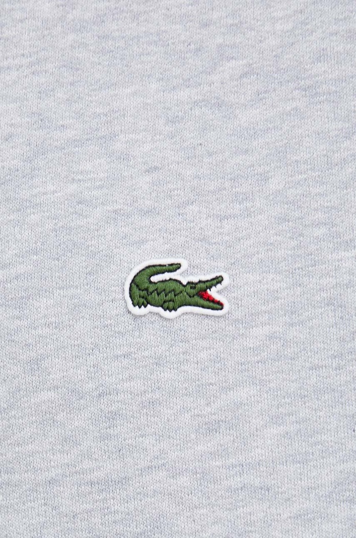 Lacoste суичър с качулка от памук SH9623 сив