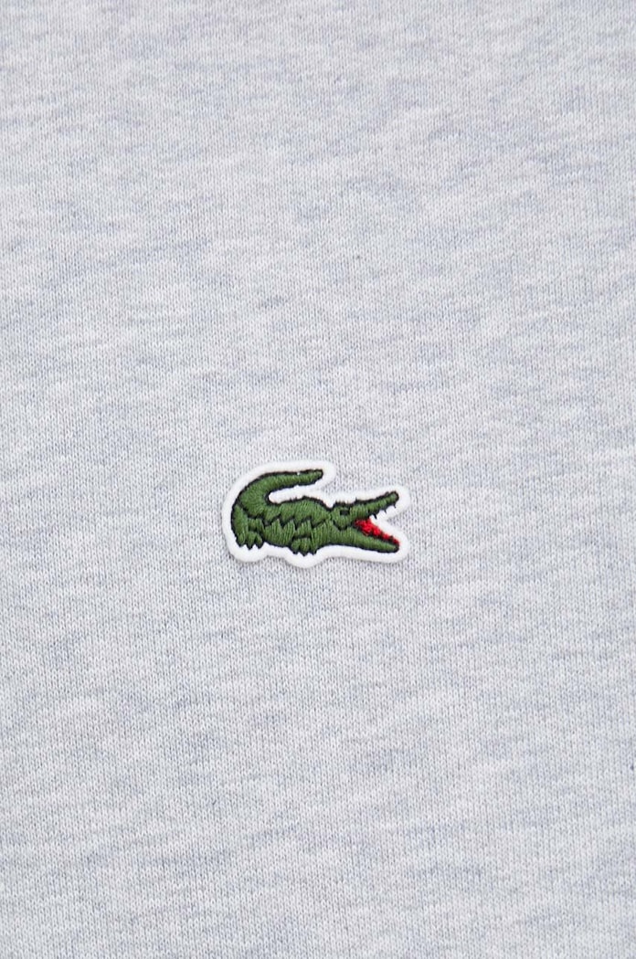 Lacoste суичър с качулка от памук SH9623 сив